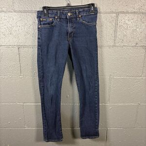 Polo Ralph Lauren Jeans Boys L Blue Denim Straight Leg Classic 5 Pocket